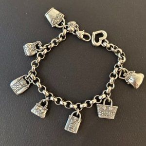 Brighton Vintage Purse Charm Bracelet